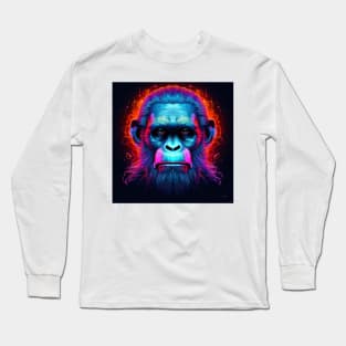 Apes Together Strong Neon Pop Art 2 Long Sleeve T-Shirt